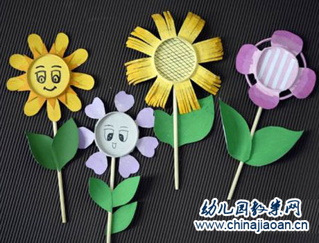 幼儿园纸杯手工制作:各种花3