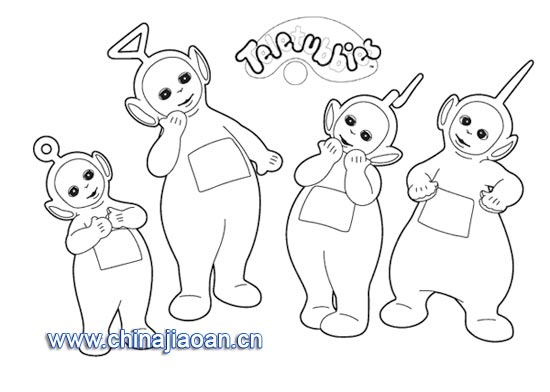 简笔画:天线宝宝3-幼儿园简笔画