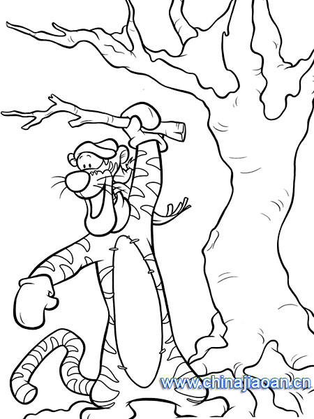 卡通简笔画:小熊维尼77-幼儿园简笔画