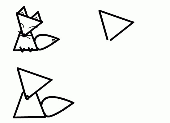 简笔画——fox狐狸—幼儿园简笔画教案