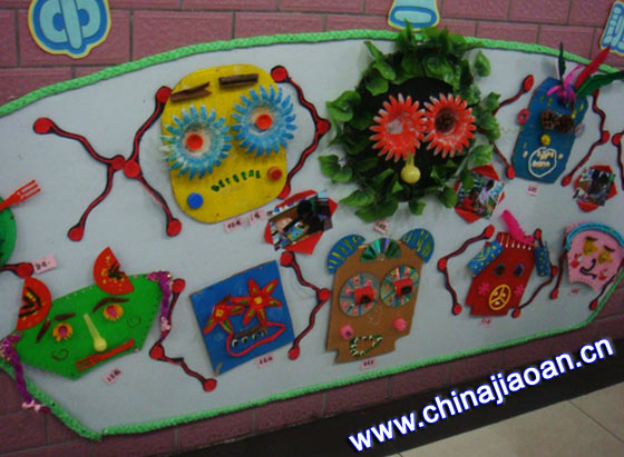 幼儿园主题墙布置:创意手工-幼儿园图片