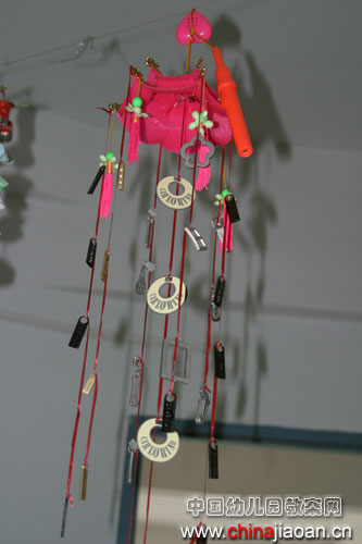 亲子手工:拉链扣风铃